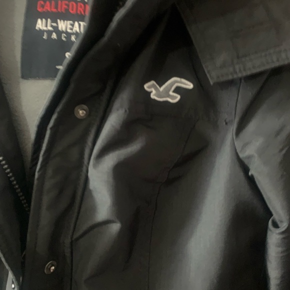 Hollister Black All-Weather Raincoat - Picture 4 of 13